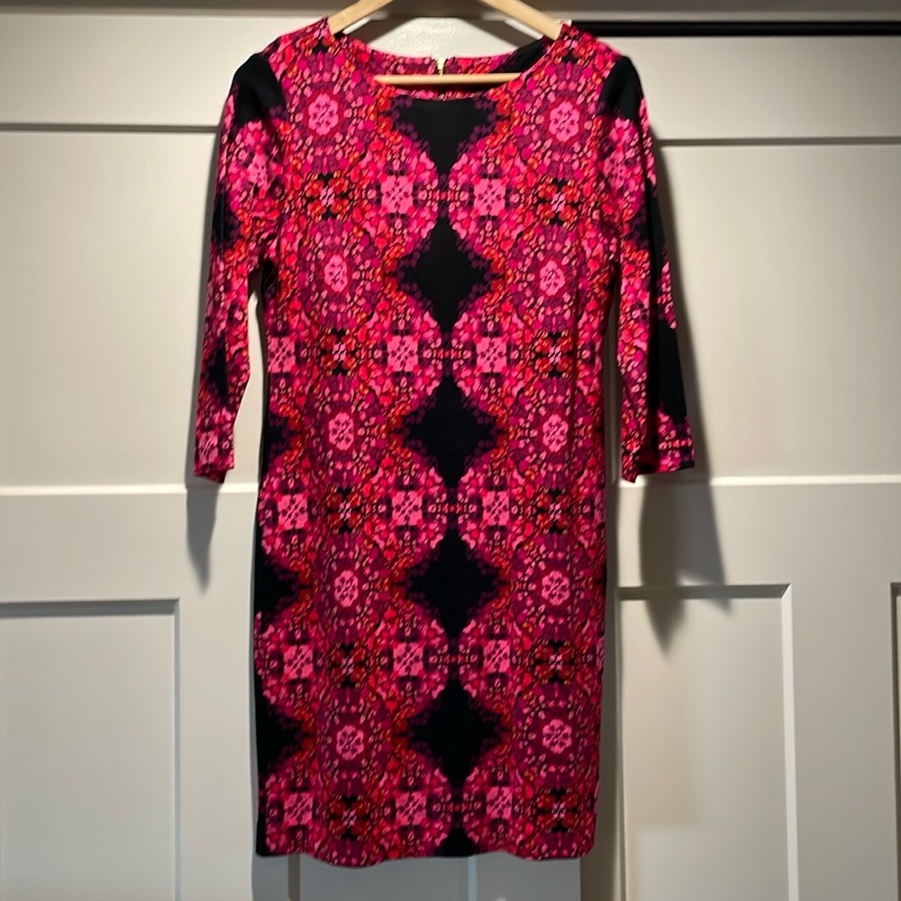 Just…Taylor colorful dress size 8 3/4 sleeves